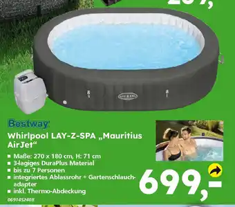 Globus Baumarkt Bestway Whirlpool LAY-Z-SPA „Mauritius Air Jet" Angebot