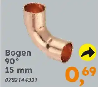 Globus Baumarkt Kupfer zum Löten Bogen 90° Angebot