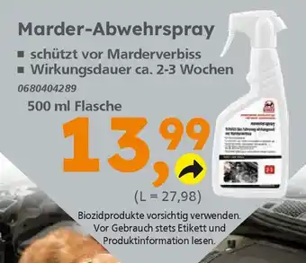 Globus Baumarkt Marder-Abwehrspray 500 ml Flasche Angebot