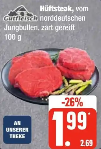 Edeka Frischemarkt Gutfleisch Hüftsteak 100 g Angebot