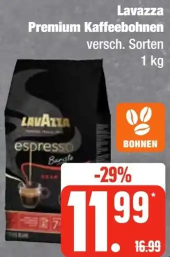 Edeka Frischemarkt Lavazza Premium Kaffeebohnen 1 kg Angebot