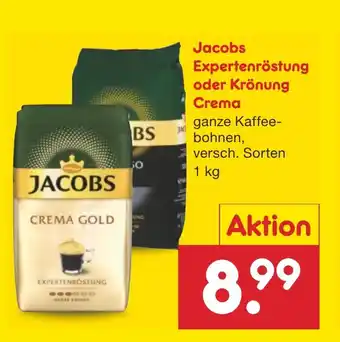 Netto Marken-Discount Jacobs Expertenröstung oder Krönung Crema 1 kg Angebot