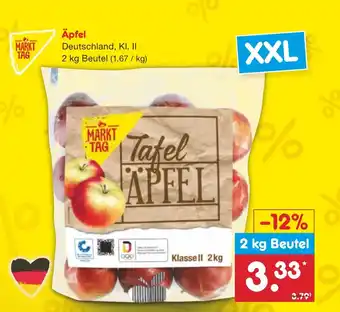 Netto Marken-Discount MARKT TAG Äpfel 2 kg Beutel Angebot