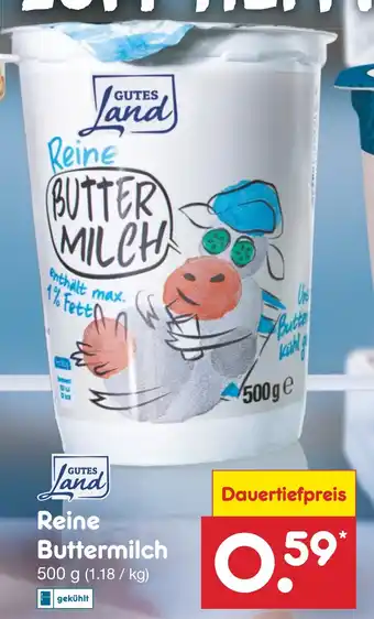 Netto Marken-Discount GUTES Land Reine Buttermilch 500g Angebot