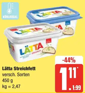 Edeka Lätta Streichfett 450 g Angebot