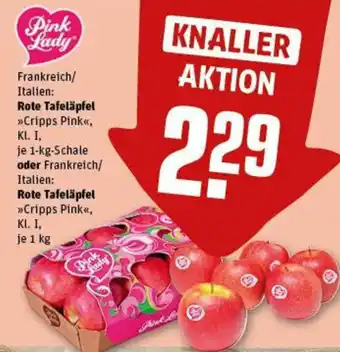 REWE Rote Tafeläpfel 1 kg Schale oder Rote Tafeläpfel 1 kg Angebot