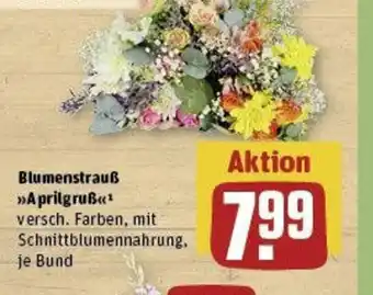 REWE Blumenstrauß Aprilgruß Angebot