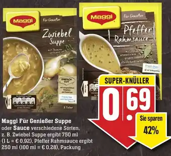 SBK Maggi Für Genießer Suppe oder Sauce Angebot