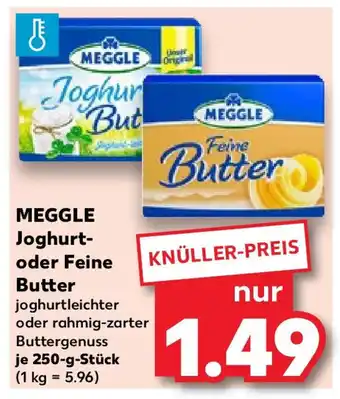 Kaufland MEGGLE Joghurt- oder Feine BUtter 250-g-Stück Angebot