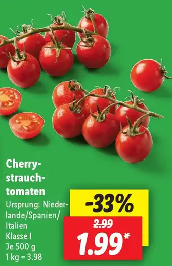 Lidl Cherry- strauch- tomaten 500 g Angebot