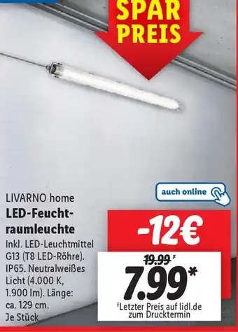 Lidl LIVARNO home LED-Feucht- raumleuchte Angebot