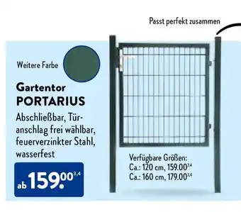 Aldi Nord Gartentor PORTARIUS Angebot