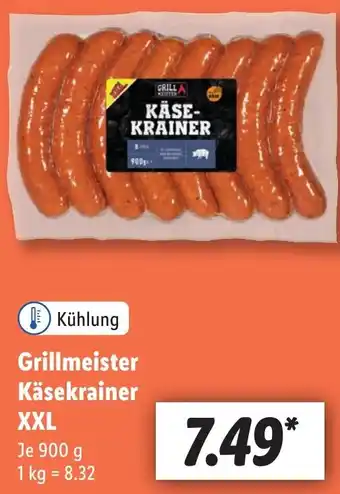 Lidl Grillmeister Käsekrainer XXL 900 g Angebot