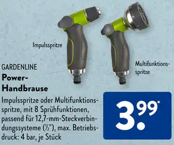 Aldi Süd GARDENLINE Power Handbrause Angebot