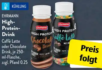 Aldi Süd EHRMANN High Protein Drink 250 ml Flasche Angebot