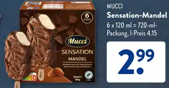 Aldi Süd MUCCI Sensation-Mandel 720 ml Packung Angebot