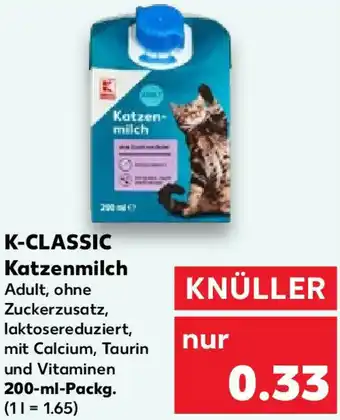 Kaufland K-CLASSIC Katzenmilch 200 ml Packg. Angebot