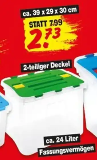 Repo Markt Aufbewahrungsbox ca. 24 Liter Angebot