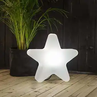 ManoMano Outdoor Leuchte Gardenlight Stern E27 mit Erdspieß - white - Star Trading Angebot