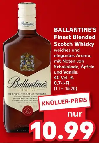 Kaufland BALLANTINE'S Finest Blended Scotch Whisky 0,7 L-Fl. Angebot