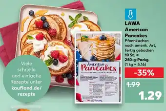 Kaufland LAWA American Pancakes Pfannkuchen 250 g Packg. Angebot