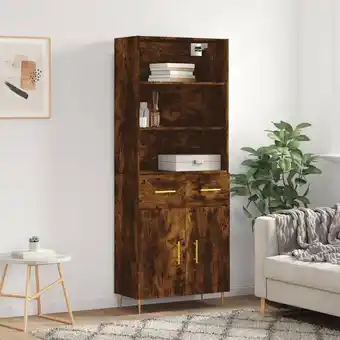 ManoMano Highboard,Kommode Räuchereiche 69,5x34x180 cm Holzwerkstoff vidaXL Angebot