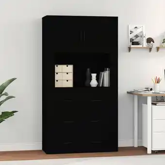 ManoMano Bonnevie - Highboard,Kommode Schwarz Holzwerkstoff vidaXL Angebot