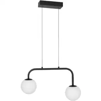 ManoMano Nova Luce - led Pendelleuchte Joline in Schwarz-matt und Weiß 2x 8W - black Angebot