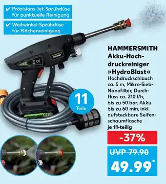 Kaufland HAMMERSMITH Akku-Hoch- druckreiniger HydroBlast Angebot