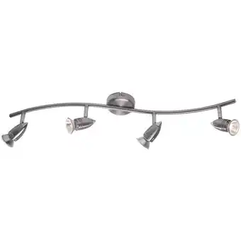 ManoMano Dar Lighting - Gemini 4 Light Wave Bow Spotlight Bar Satin Chrom Angebot