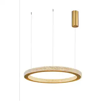 ManoMano Cincinnati Integrierte led Pendelleuchte Antik Gold Messing Aluminium led 60W 3530Lm 3000K - Merano Angebot