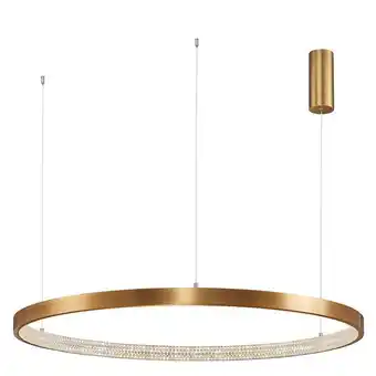 ManoMano Clarksville Integrierte led Pendelleuchte Antik Gold Messing Aluminium led 60W 4030Lm 3000K - Merano Angebot