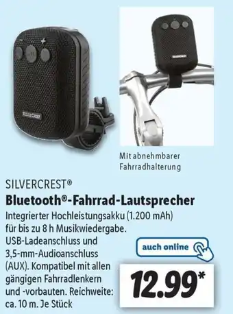 Lidl SILVERCREST Bluetooth-Fahrrad-Lautsprecher Angebot