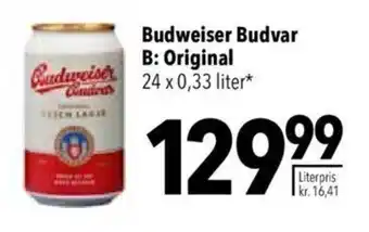 CITTI Markt Budweiser Budvar B: Original 24 x 0,33 liter Angebot