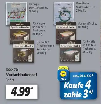 Lidl Rocktrail Vorfachhakenset Angebot