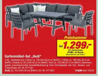 toom Baumarkt Gartenmöbel-Set „,Hedi" Angebot