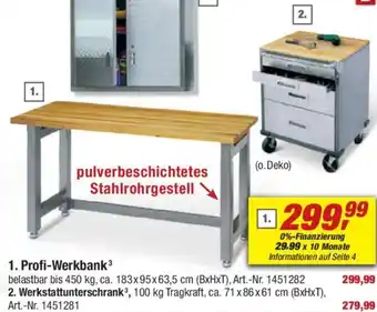 toom Baumarkt 2. Werkstattunterschrank Angebot