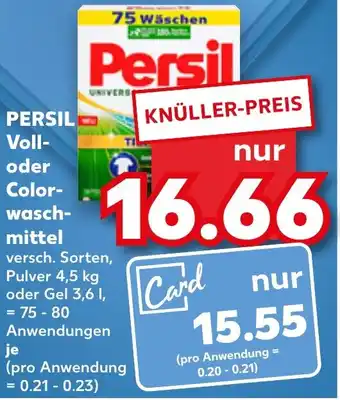 Kaufland PERSIL Voll- oder Color- wasch- mittel Angebot