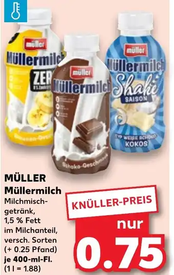 Kaufland MÜLLER Müllermilch 400 ml Fl. Angebot