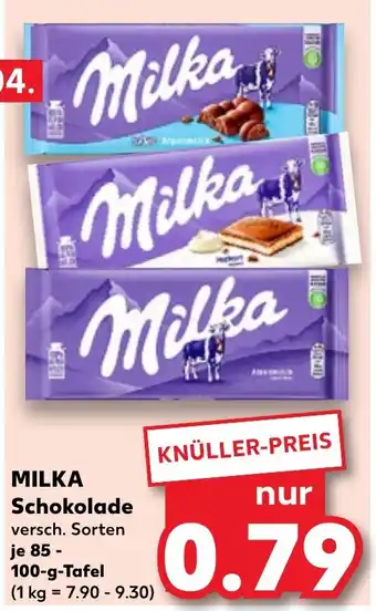 Kaufland Milka Schokolade 85-100 g Tafel Angebot