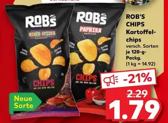 Kaufland ROB'S CHIPS Kartoffel- chips 120 g Packg. Angebot