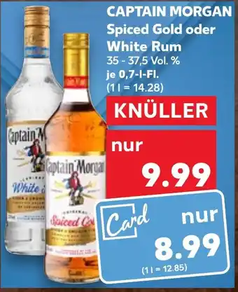 Kaufland CAPTAIN MORGAN Spiced Gold oder White Rum 0,7 l Fl. Angebot