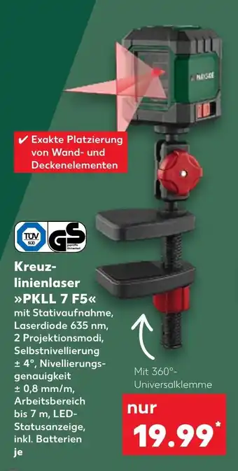 Kaufland Kreuz- linienlaser PKLL 7 F5 Angebot