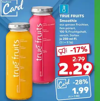 Kaufland TRUE FRUITS Smoothie 250 ml Fl. Angebot