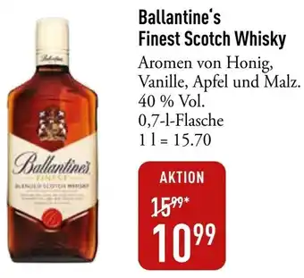 Galeria Markthalle Ballantine's Finest Scotch Whisky 0,7 L Flasche Angebot