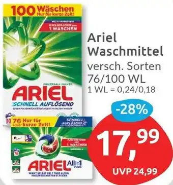 Budni Ariel Waschmittel 76/100 WL Angebot