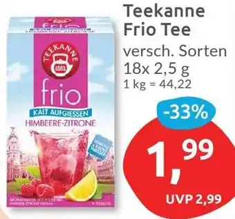 Budni Teekanne Frio Tee 18 x 2,5 g Angebot