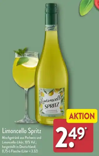 Aldi Nord Limoncello Spritz 0,75 L Flasche Angebot