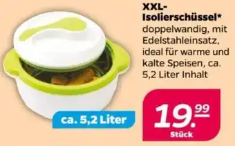 NETTO XXL Isolierschüssel ca. 5,2 Liter Angebot