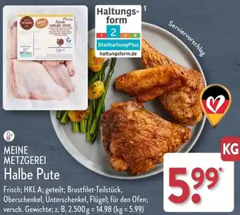 Aldi Nord MEINE METZGEREI Halbe Pute Angebot